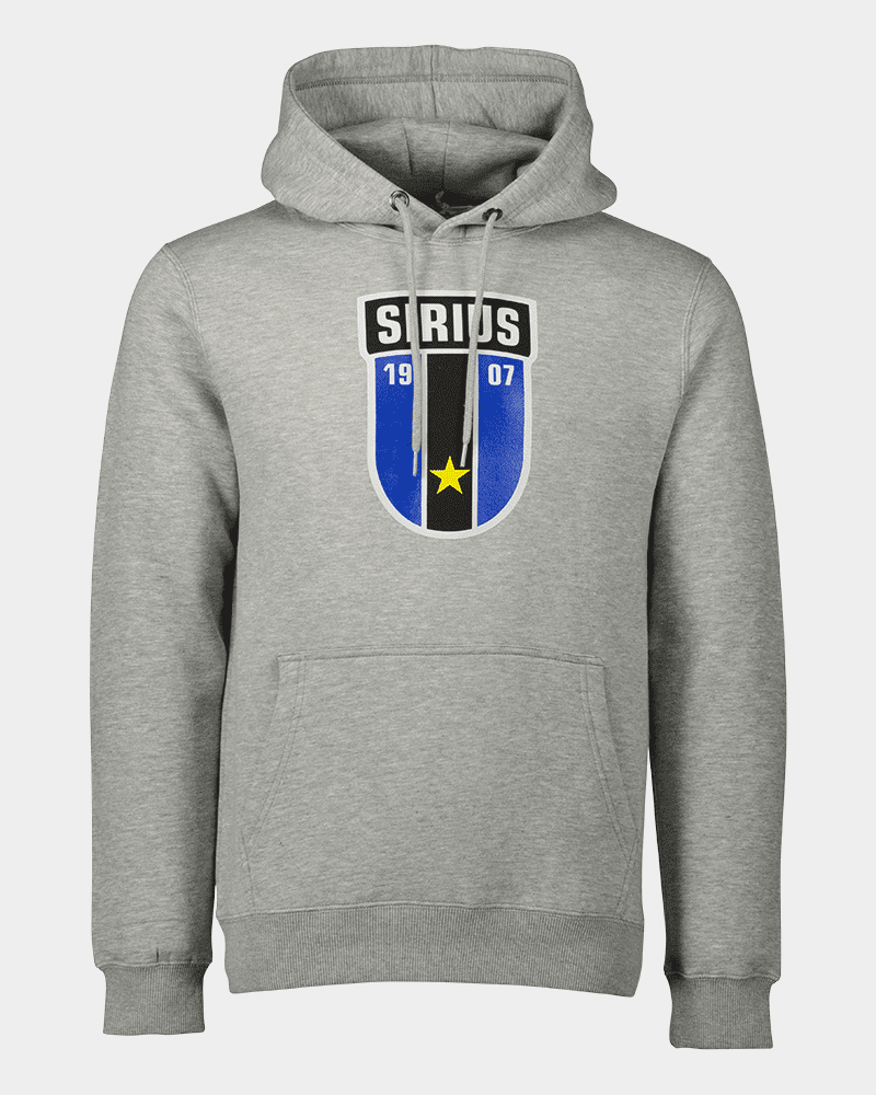 Hoodie gråmelerad