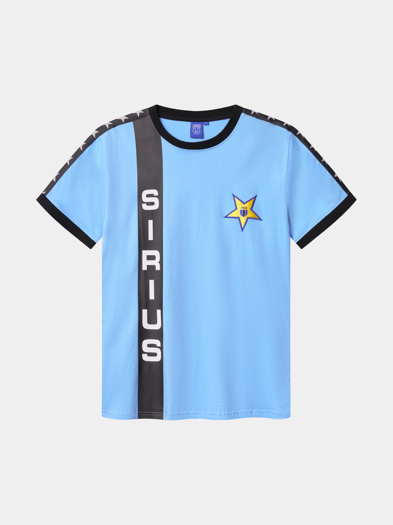 T-shirt match retro ljusblå