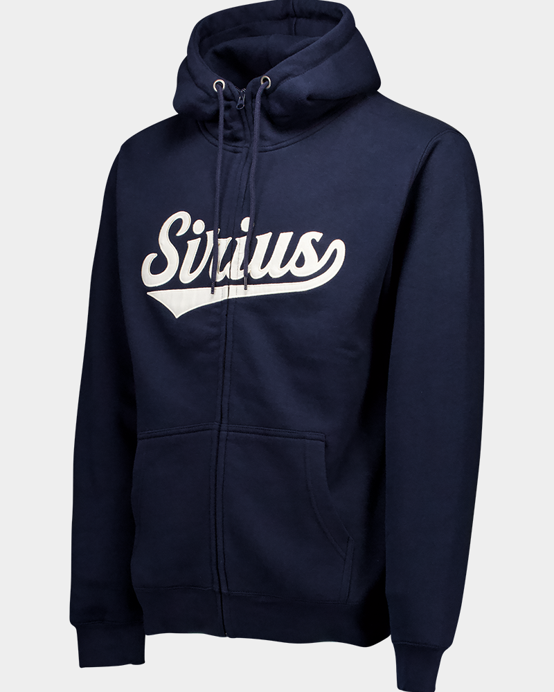 Zip hood marinblå Sirius