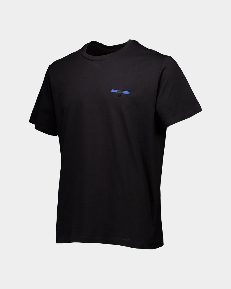 T-shirt svart blåsvart flagga