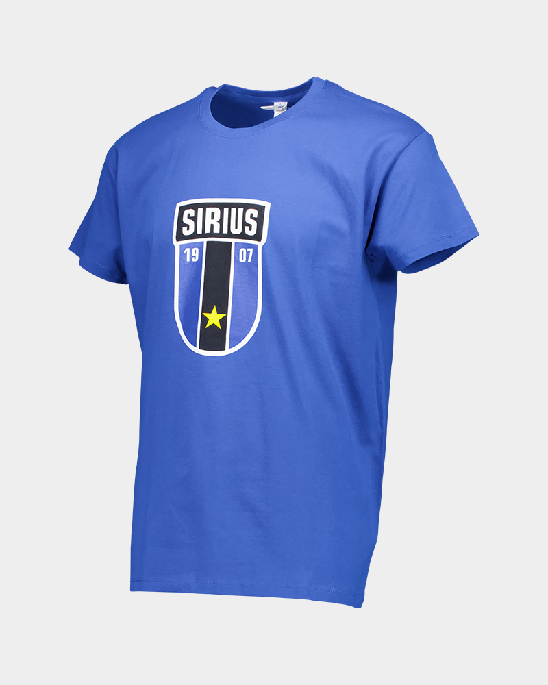 T-shirt royalblå logo