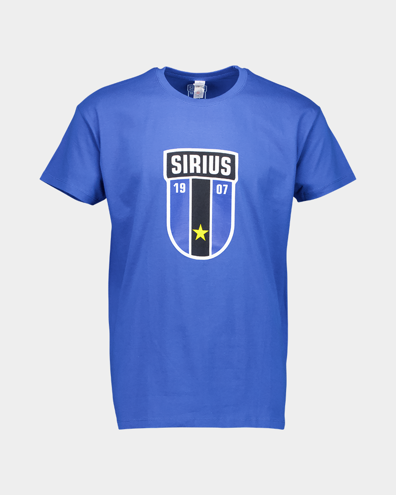 T-shirt royalblå logo