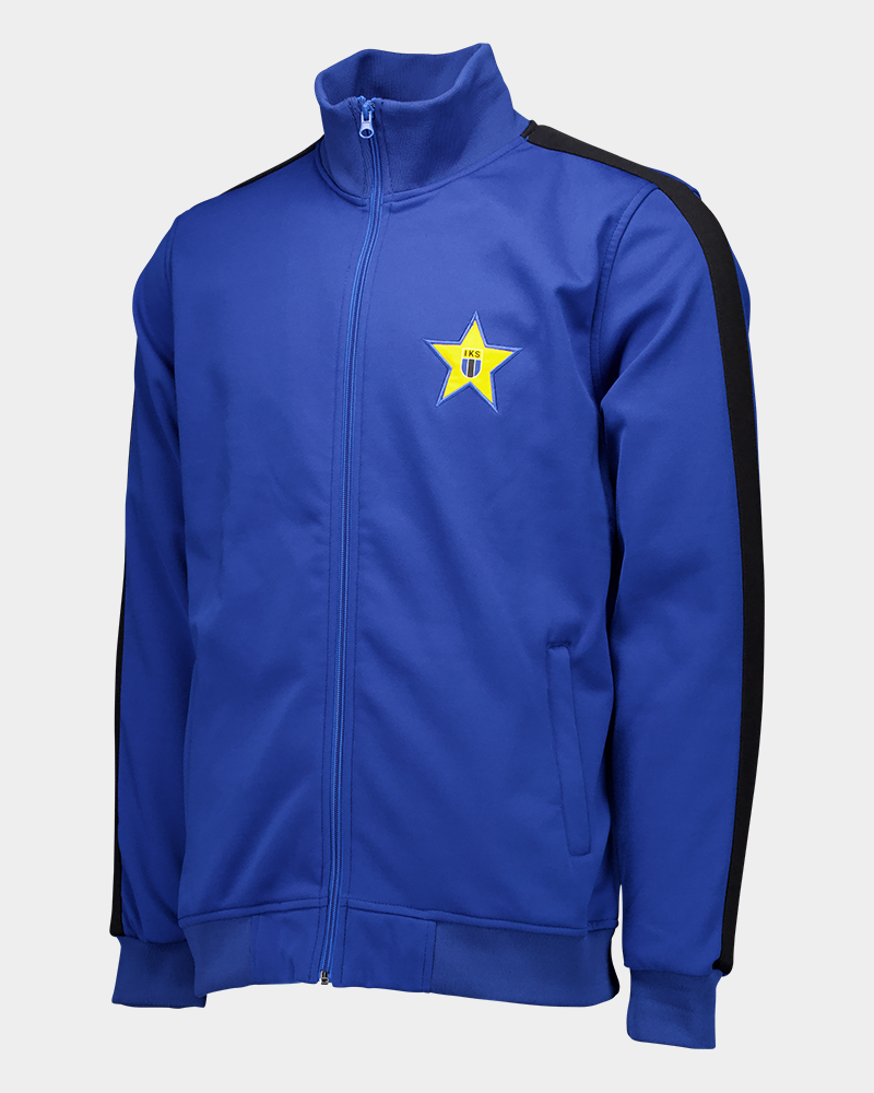 Track jacket royalblå
